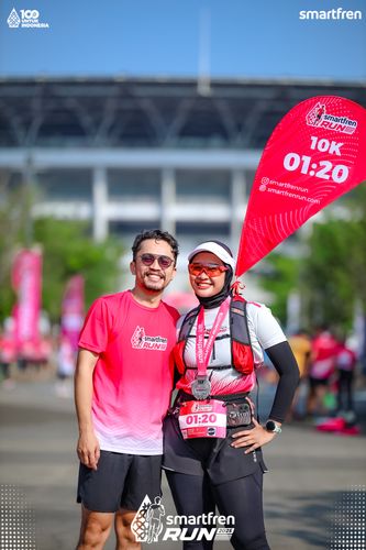 Race photo from Smartfren Run 2025 