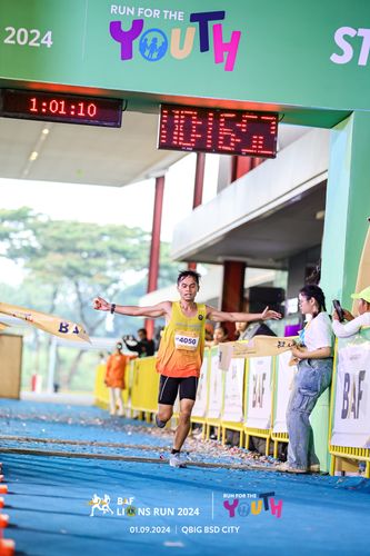 Race photo from BAF LIONS RUN 2024