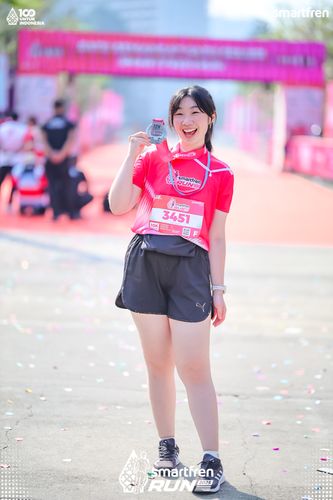 Race photo from Smartfren Run 2025 