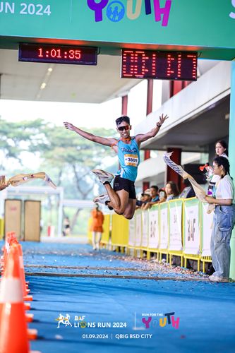 Race photo from BAF LIONS RUN 2024