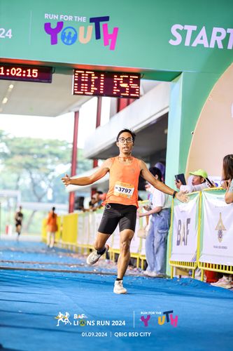 Race photo from BAF LIONS RUN 2024