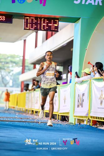 Race photo from BAF LIONS RUN 2024