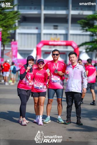 Race photo from Smartfren Run 2025 