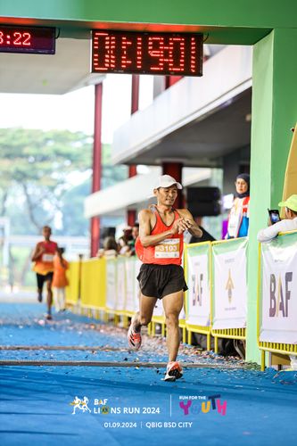 Race photo from BAF LIONS RUN 2024
