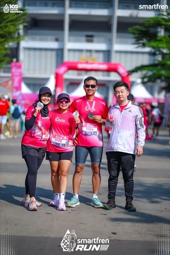 Race photo from Smartfren Run 2025 