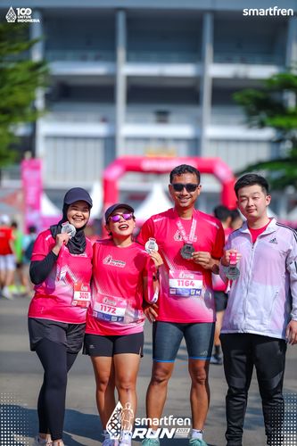 Race photo from Smartfren Run 2025 