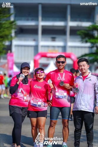 Race photo from Smartfren Run 2025 