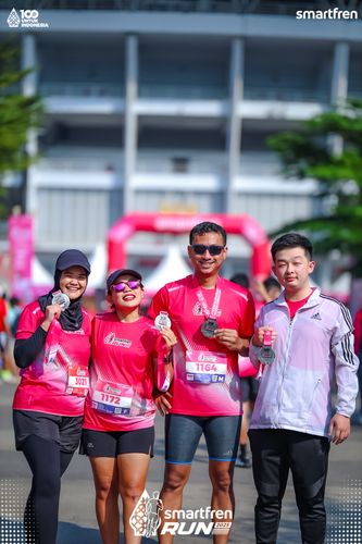 Race photo from Smartfren Run 2025 