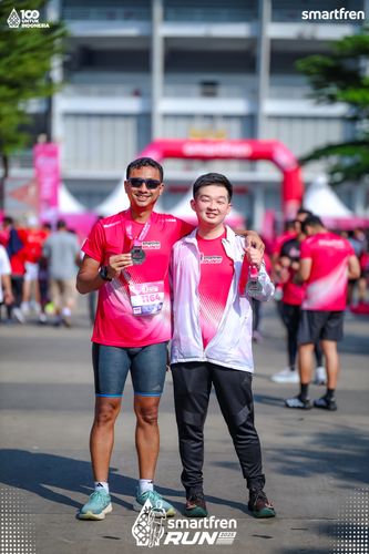 Race photo from Smartfren Run 2025 