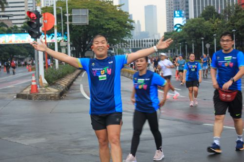 Race photo from Road to BAF Lions Run 2024