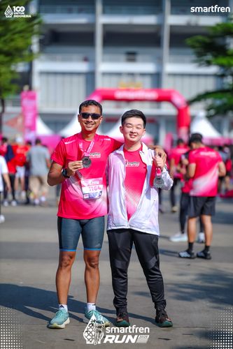 Race photo from Smartfren Run 2025 