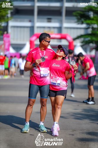 Race photo from Smartfren Run 2025 