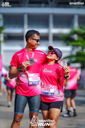 Race photo from Smartfren Run 2025 