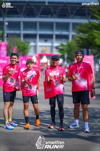 Race photo from Smartfren Run 2025 