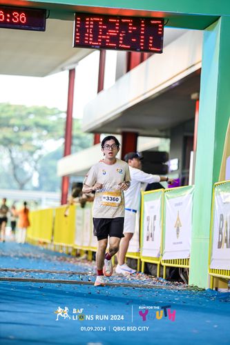 Race photo from BAF LIONS RUN 2024