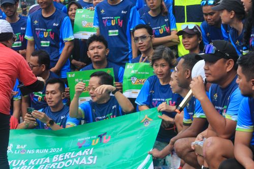 Race photo from Road to BAF Lions Run 2024