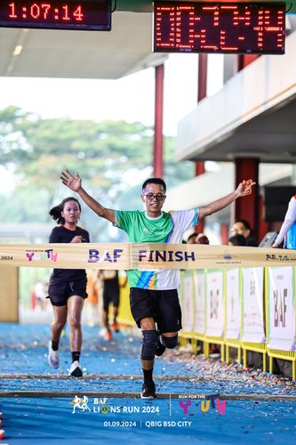 Race photo from BAF LIONS RUN 2024