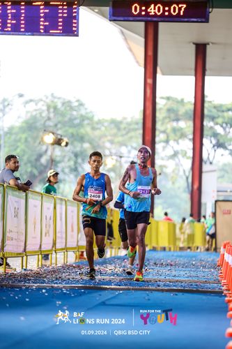 Race photo from BAF LIONS RUN 2024