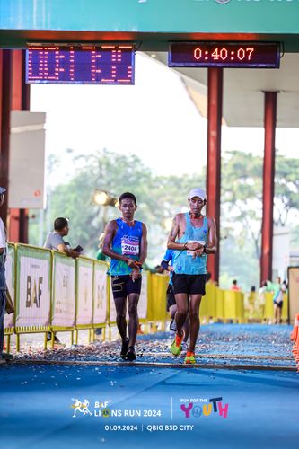 Race photo from BAF LIONS RUN 2024