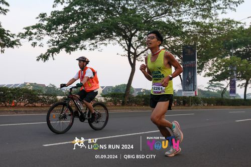 Race photo from BAF LIONS RUN 2024