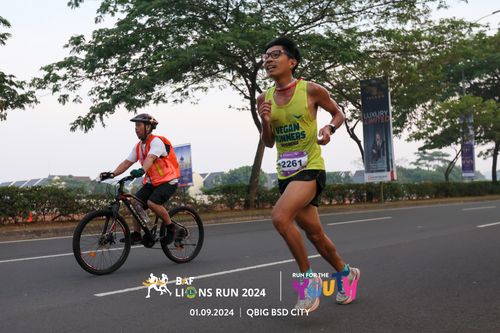 Race photo from BAF LIONS RUN 2024