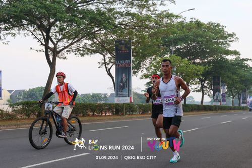 Race photo from BAF LIONS RUN 2024