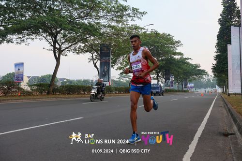 Race photo from BAF LIONS RUN 2024