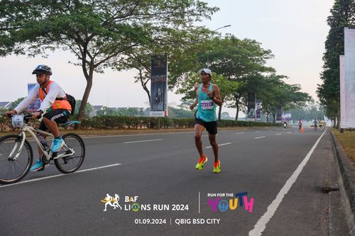 Race photo from BAF LIONS RUN 2024