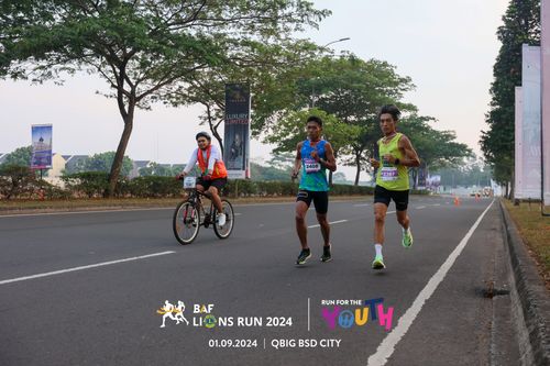 Race photo from BAF LIONS RUN 2024