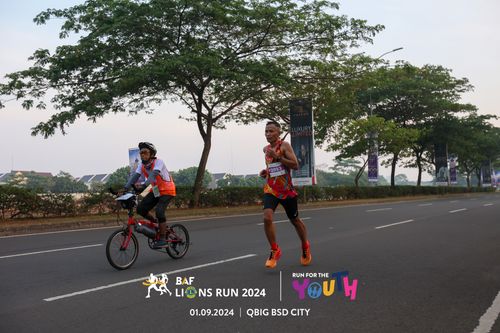Race photo from BAF LIONS RUN 2024