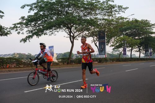 Race photo from BAF LIONS RUN 2024