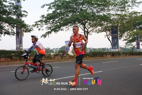 Race photo from BAF LIONS RUN 2024