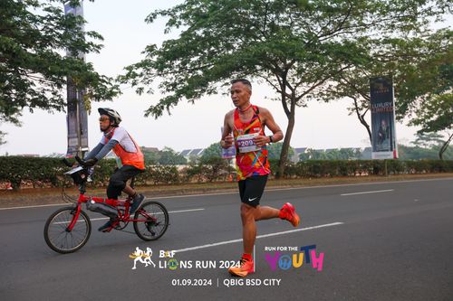 Race photo from BAF LIONS RUN 2024