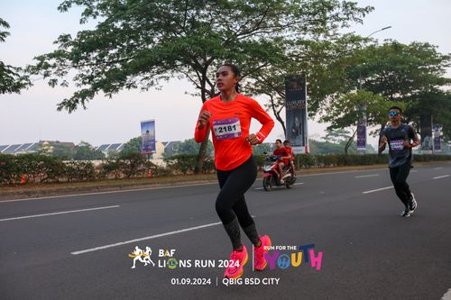 Race photo from BAF LIONS RUN 2024