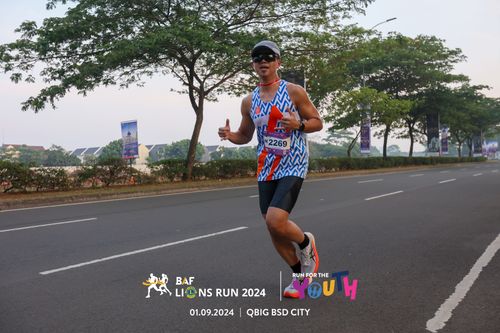 Race photo from BAF LIONS RUN 2024