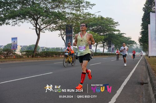 Race photo from BAF LIONS RUN 2024