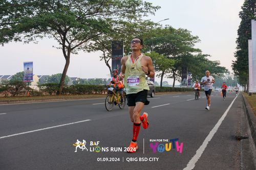 Race photo from BAF LIONS RUN 2024
