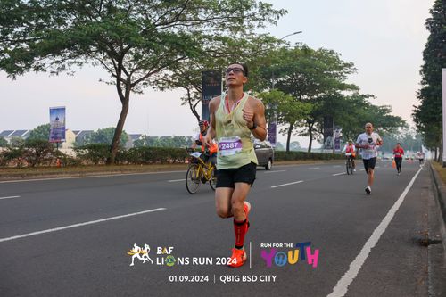 Race photo from BAF LIONS RUN 2024