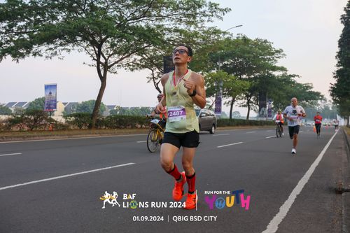 Race photo from BAF LIONS RUN 2024