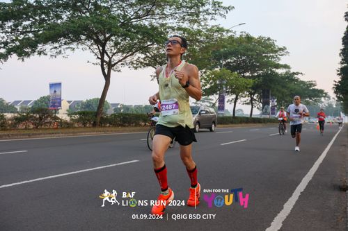 Race photo from BAF LIONS RUN 2024