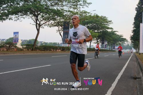 Race photo from BAF LIONS RUN 2024