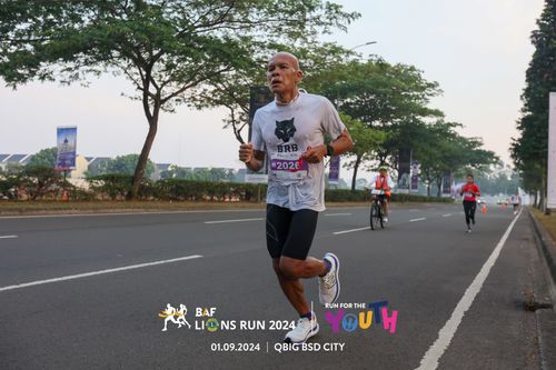 Race photo from BAF LIONS RUN 2024
