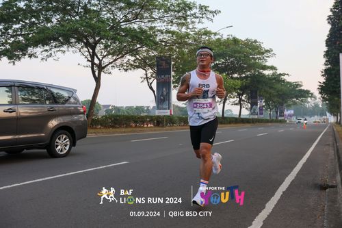 Race photo from BAF LIONS RUN 2024