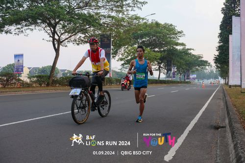 Race photo from BAF LIONS RUN 2024