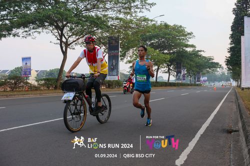 Race photo from BAF LIONS RUN 2024