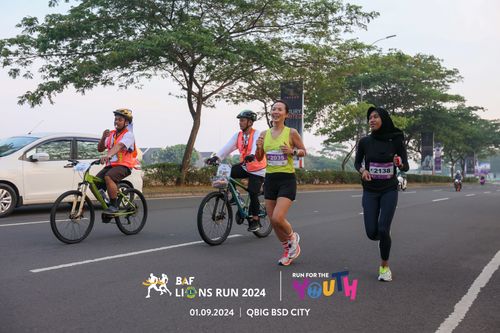 Race photo from BAF LIONS RUN 2024