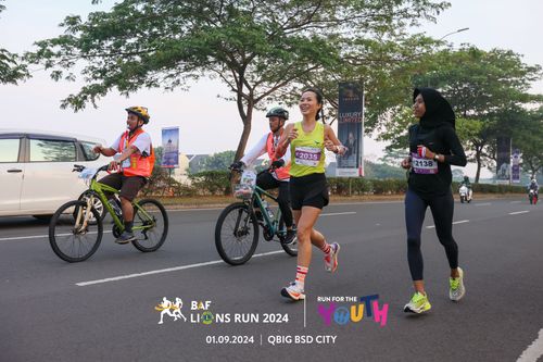 Race photo from BAF LIONS RUN 2024