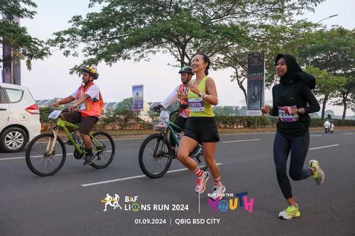 Race photo from BAF LIONS RUN 2024
