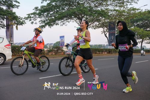 Race photo from BAF LIONS RUN 2024