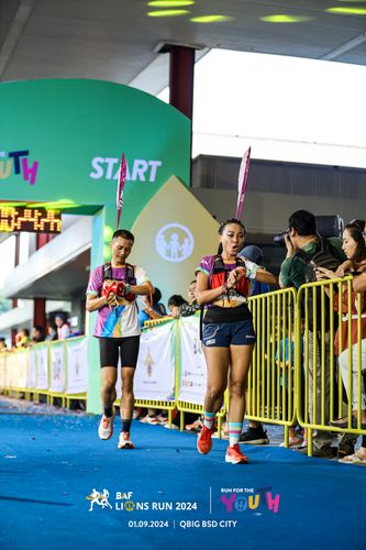 Race photo from BAF LIONS RUN 2024